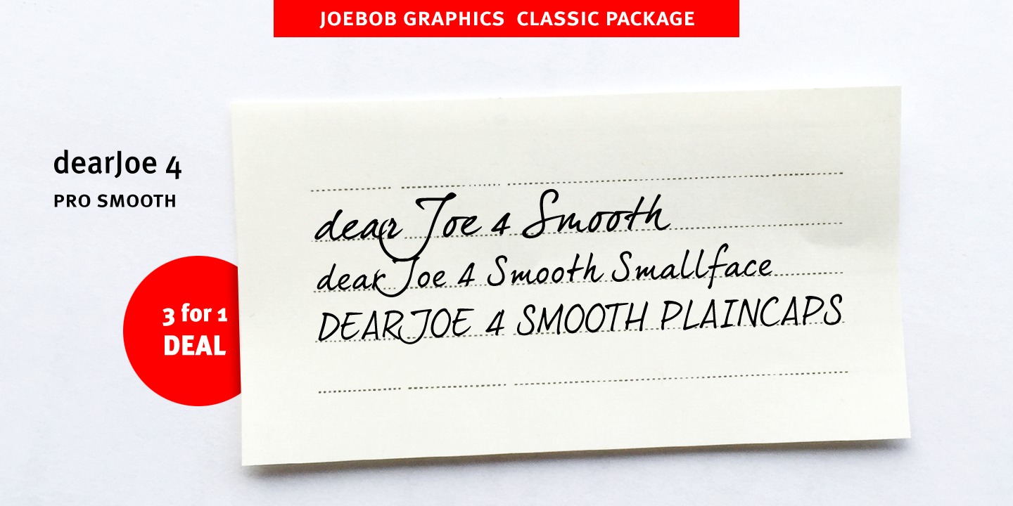 dearJoe 4 Smooth Plaincaps Font preview